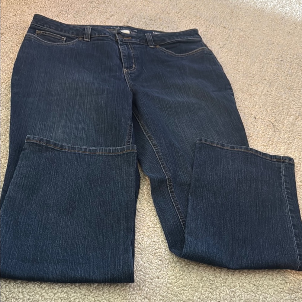 Croft & Barrow Blue Classic Fit Straight Leg Stretch Jeans